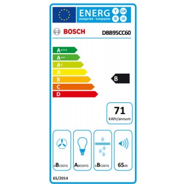 Bosch DBB95CC60 Μηχανισμός Απορρόφησης 90cm Μαύρος